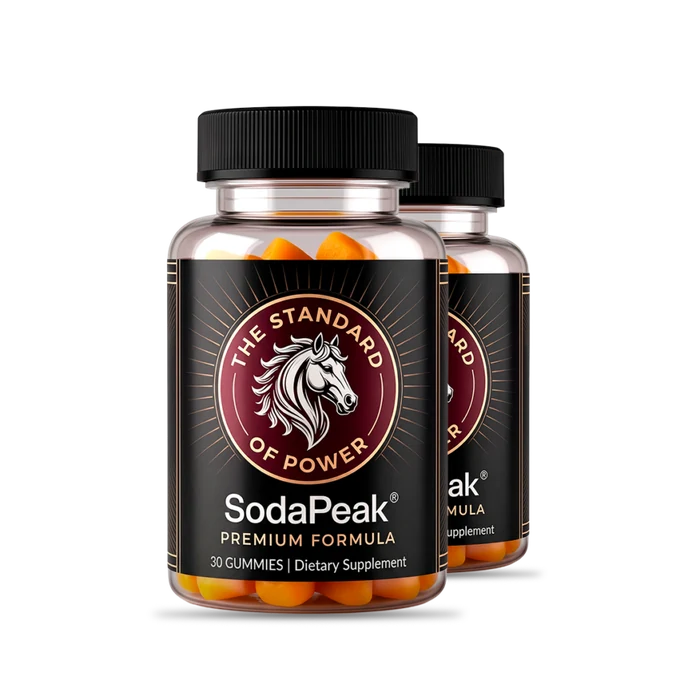 SodaPeak daily wellness gummy bottles